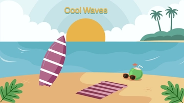 Free Beach Vibes Wallpaper Template to Edit Online