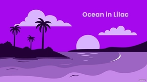 Free Purple Beach Wallpaper Template to Edit Online