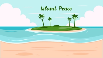 Free Island Beach Wallpaper Template to Edit Online