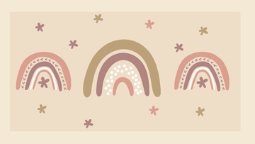 Free Boho Rainbow Background Template to Edit Online
