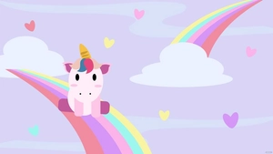 Unicorn Rainbow Background