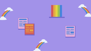 Free Rainbow Zoom Background Template to Edit Online