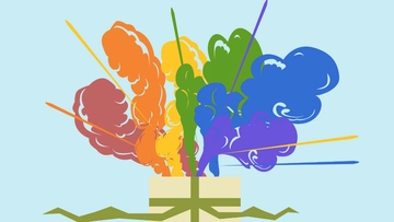 Free Rainbow Smoke Background Template to Edit Online
