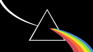 Rainbow Black Background