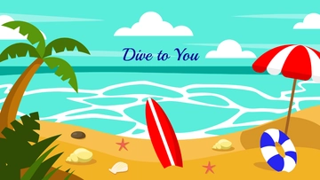 Free Beach Water Wallpaper Template to Edit Online