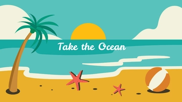 Free Retro Beach Wallpaper Template to Edit Online