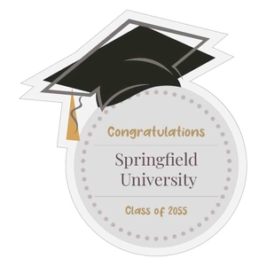Graduation Sticker Template