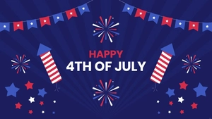 4th Of July Zoom Background