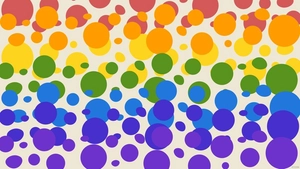 Rainbow Dots Background