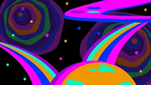 Trippy Rainbow Background