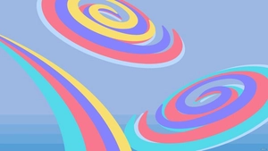 Rainbow Swirl Background