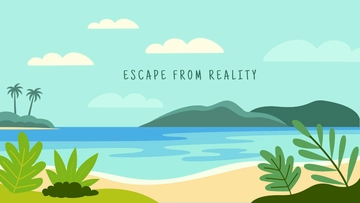 Free Beach Nature Wallpaper Template to Edit Online