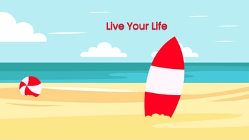 Free Sandy Beach Wallpaper Template to Edit Online