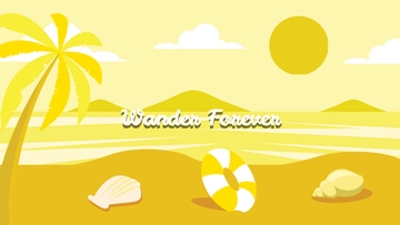 Free Yellow Beach Wallpaper Template to Edit Online