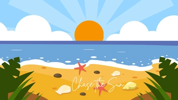 Free Sunrise Beach Wallpaper Template to Edit Online