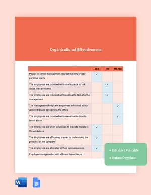 Sample Likert Scale Template