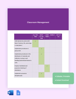 Modern Likert Scale Template