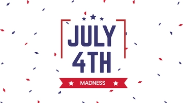 Free 4th Of July Glitter Wallpaper Template to Edit Online