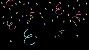 Rainbow Confetti Background