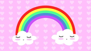 Pretty Rainbow Background