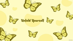 Yellow Butterfly Wallpaper