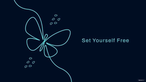 Neon Butterfly Wallpaper