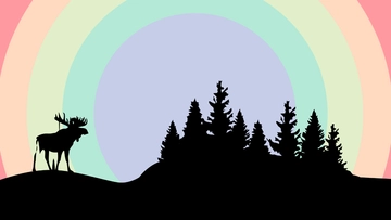 Free Nature Rainbow Background Template to Edit Online