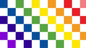 Rainbow Checkered Background