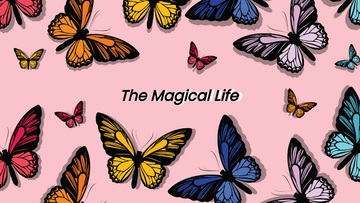 Free Colorful Butterfly Wallpaper Template to Edit Online