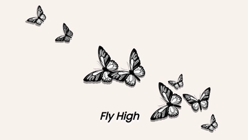 Free White Butterfly Wallpaper Template to Edit Online