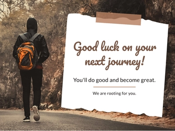 Free Good Luck Ecard Template to Edit Online