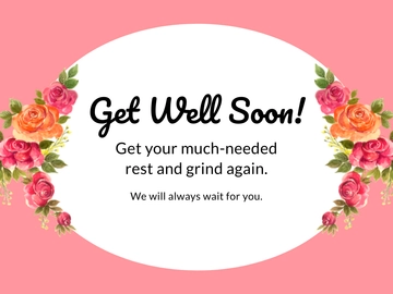 Free Get Well Soon Ecard Template to Edit Online
