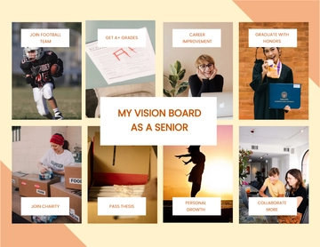 Free Student Vision Board Template to Edit Online