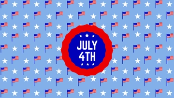 Free 4th Of July Pattern Wallpaper Template to Edit Online