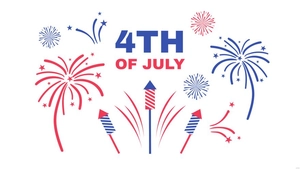 4th Of July Fireworks Background