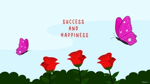 Butterfly And Rose Wallpaper