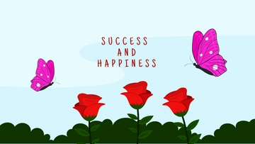 Free Butterfly And Rose Wallpaper Template to Edit Online