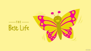 Cartoon Butterfly Wallpaper