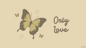 Brown Butterfly Wallpaper