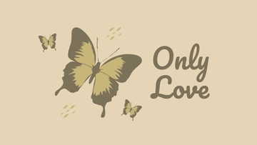 Free Brown Butterfly Wallpaper Template to Edit Online