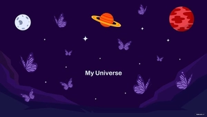 Galaxy Butterfly Wallpaper