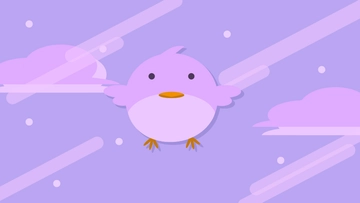 Free Kawaii Purple Background Template to Edit Online