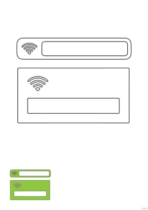 Wifi Password coloring page