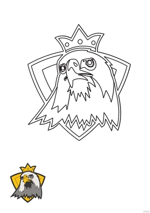 King Eagle coloring page