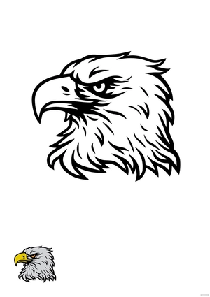 Eagle Head coloring page