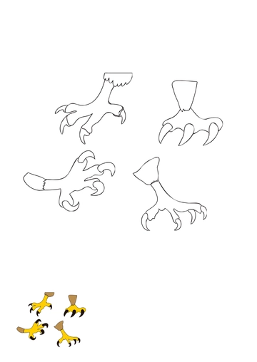 Free Eagle Claw coloring page Template to Edit Online