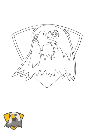 Free Eagle Mascot coloring page Template to Edit Online