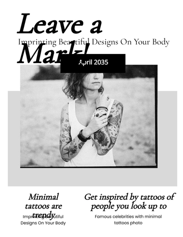 Free Minimal Zine Template to Edit Online