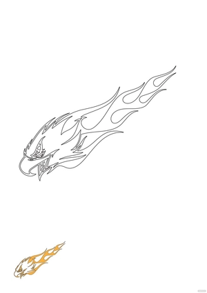 Fire Eagle Coloring Page