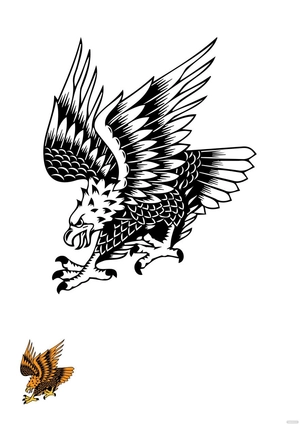 Mexican Eagle Coloring Page